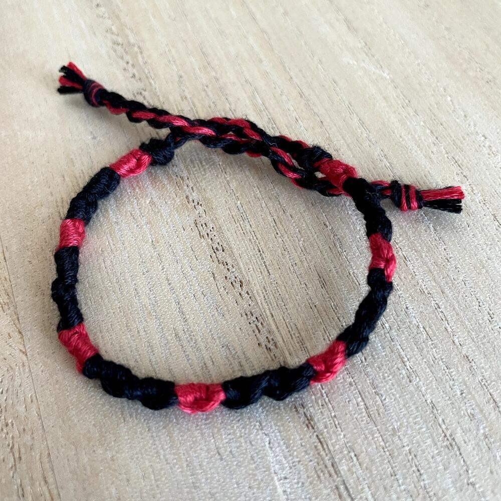 Shreya Bracelet, anklet, trendy, comfortable, tie, embroidery thread, woven, gif